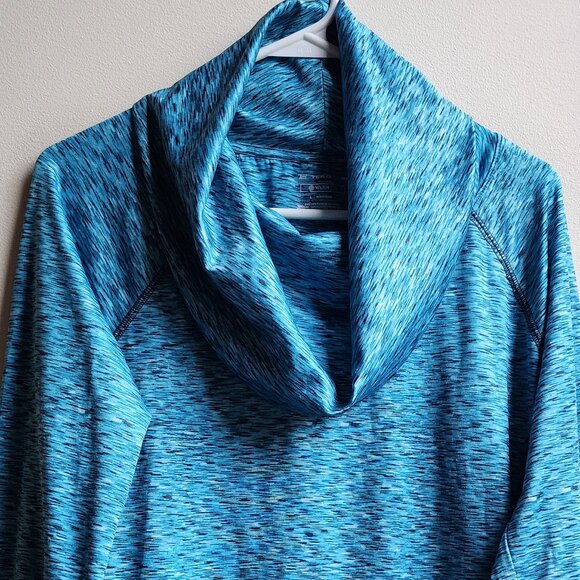 Tek Gear Warm Tek Blue Athleisure Cowl Neck Pullover Size Large - Picture 5 of 15